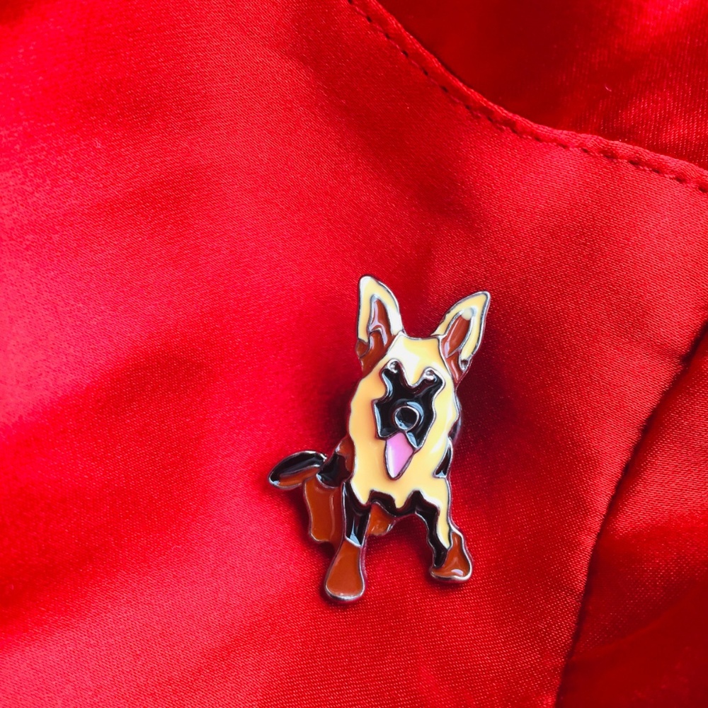 German Shepherd enamel pin
